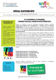 publication élections internes FSU