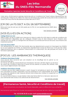 Les infos du SNES-FSU Normandie - lettre FS SSCT