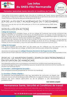 Les infos du SNES-FSU Normandie - lettre FS SSCT