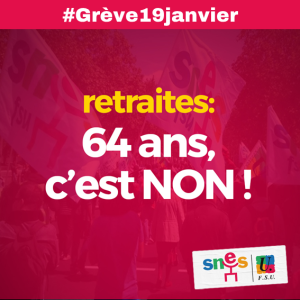 Retraites : en grève le 19 janvier !