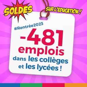 Rentrée 2023 en Normandie : toujours moins pour les collèges et les lycées !