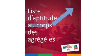 Accès au corps des professeurs agrégés par liste d'aptitude