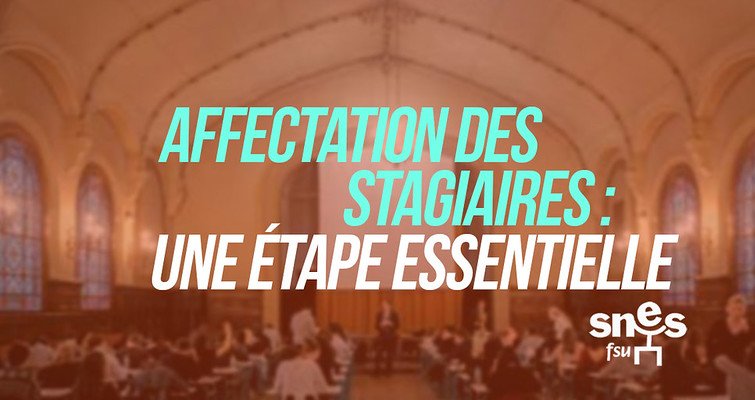 Affectation des stagiaires lauréat·e·s de concours à la rentrée (ex-académie (…)