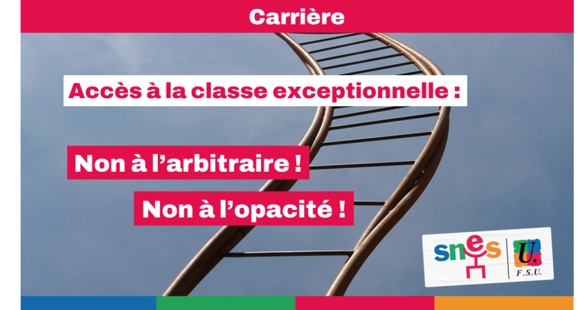 Accès à la classe exceptionnelle 2024