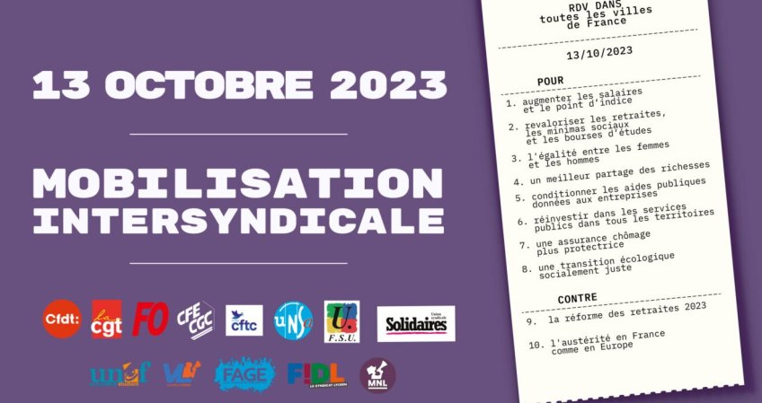 Grève du vendredi 13 octobre contre l'austérité, pour les salaires et (…)